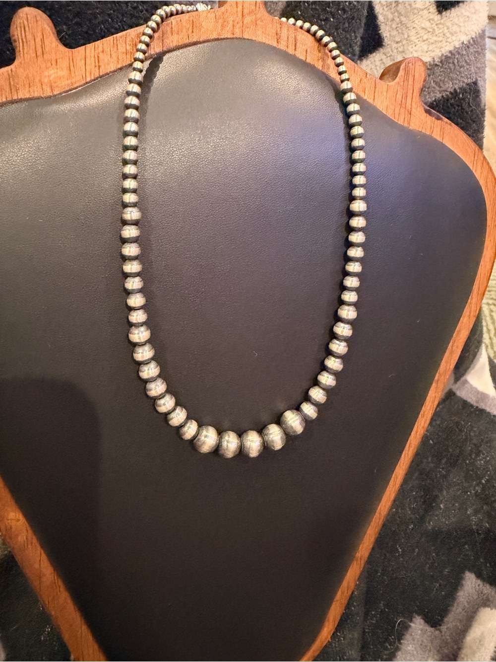 Machine Made Navajo Pearl Necklace - Picture 2 of 3